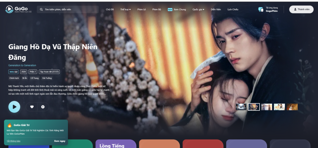 Full Mã Nguồn GoGoPhim Full Tính Năng Quản Lý Tích Hợp Cào Phim Từ 3 Nguồn